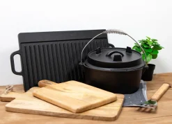 T. Philipps BBQ Grill Und Barbecue^Dutch Oven Aus Gusseisen 25X10Cm 4,3 Liter