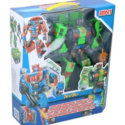 Eddy Toys Spielzeug Für Drinnen^ Transformer-Roboterauto 2In1
