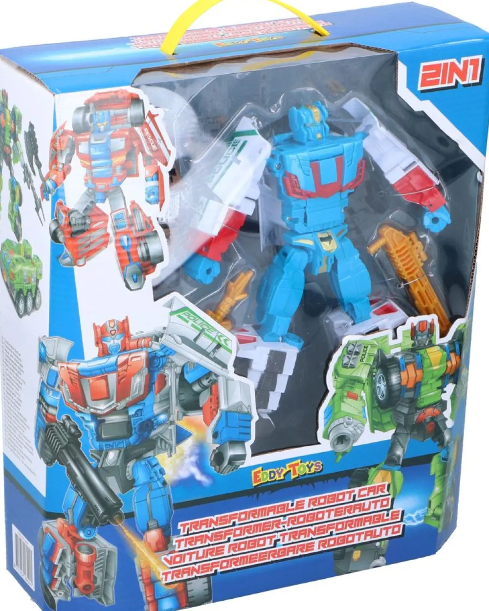 Eddy Toys Spielzeug Für Drinnen^ Transformer-Roboterauto 2In1