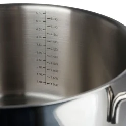 Steelity Töpfe Und Pfannen^Edelstahl-Fleischtopf 5,8 Liter