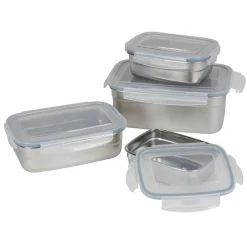TP Vorratsdosen^Edelstahl-Lunchbox Mit Klickverschlussdeckel 550Ml