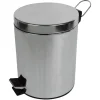 TP Badutensilien^Edelstahl-Tretabfalleimer