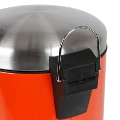 TP Abfallbehälter^Edelstahl-Treteimer 12L Orange