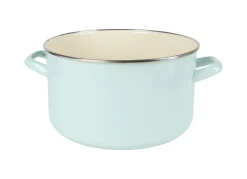 Krüger Töpfe Und Pfannen^Emaille-Fleischtopf Mit Glasdeckel 24Cm Mint