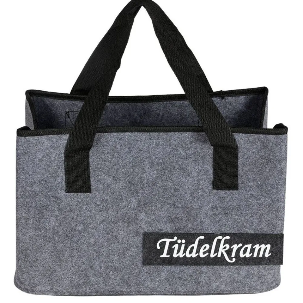 TP Körbe Und Taschen^Filztasche Mit Applikation 40X25,5X26,5Cm