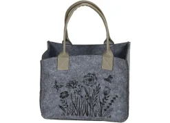 New Home Körbe Und Taschen^Filztasche Mit Fruhlingsmotiv 24X14,5X30Cm