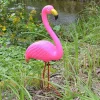 TP Gartenfiguren^Gartenstecker Flamingo