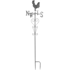 TP Gartenstecker^Gartenstecker Wetterhahn 109,5Cm Vintage-Grey