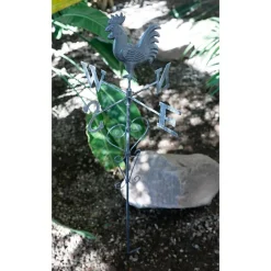 TP Gartenstecker^Gartenstecker Wetterhahn 109,5Cm Vintage-Grey