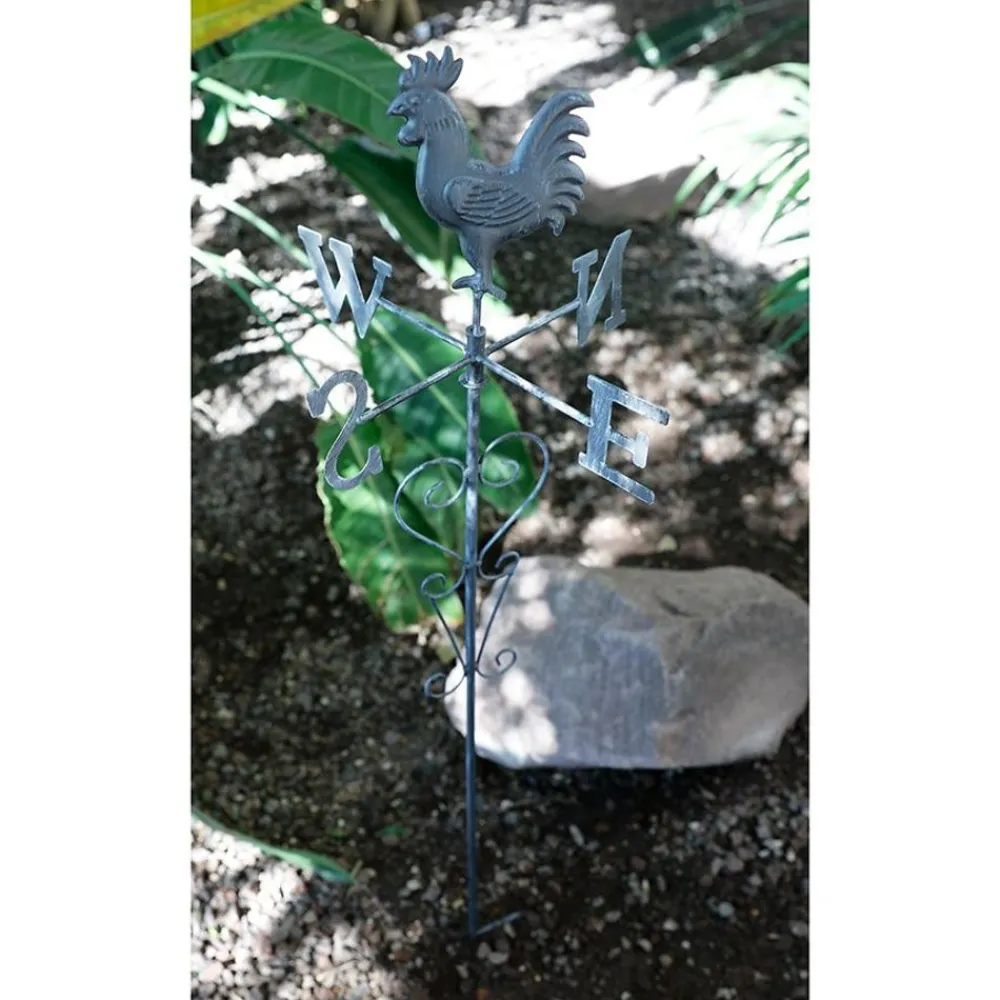 TP Gartenstecker^Gartenstecker Wetterhahn 109,5Cm Vintage-Grey