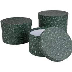 TP Dekokisten Und Truhen^Geschenkboxen-Set Rund Ilex 3-Teilig