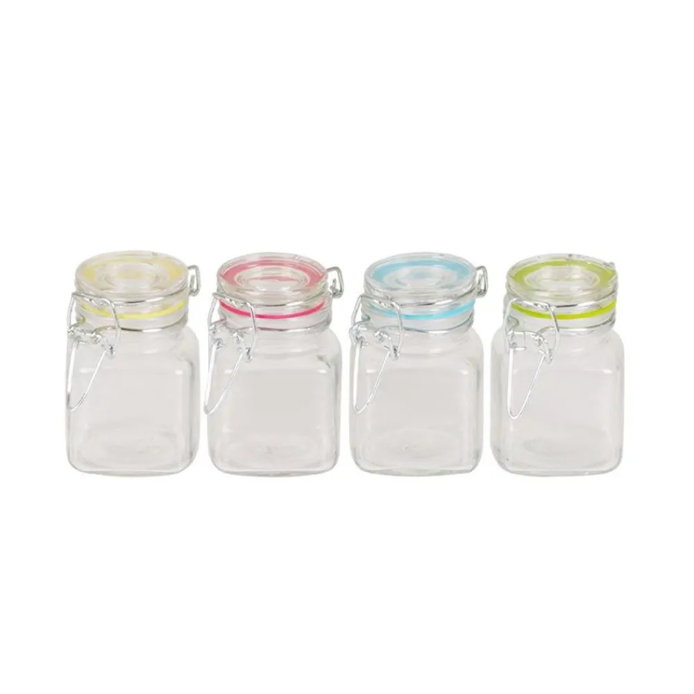 TP Vorratsdosen^Gewurzglaser-Set 4-Teilig Klar 100Ml