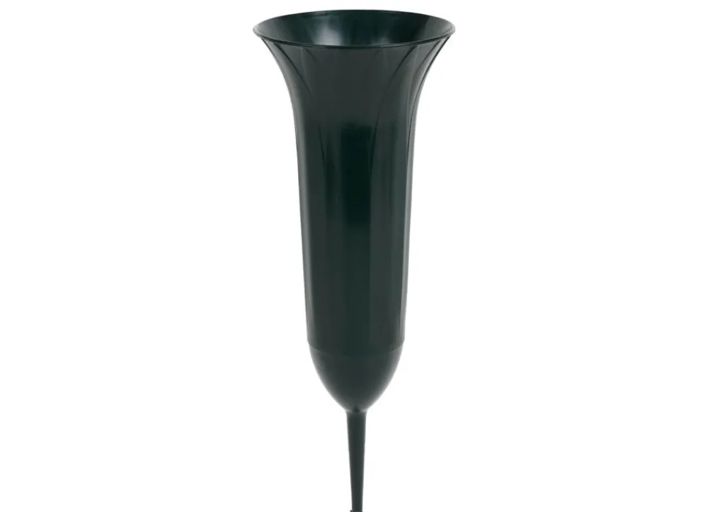 TP Gartenstecker^Grabvase 31Cm Grun