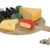 TP Bretter Und Tabletts^Groses Rundes Servierbrett Aus Mangoholz 50X40Cm