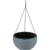 Grüner Jan Pflanzkübel^Gruner Jan Hangeampel Rattanoptik 34Cm Rauchblau