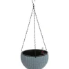 Grüner Jan Pflanzkübel^Gruner Jan Hangeampel Rattanoptik 22Cm Rauchblau