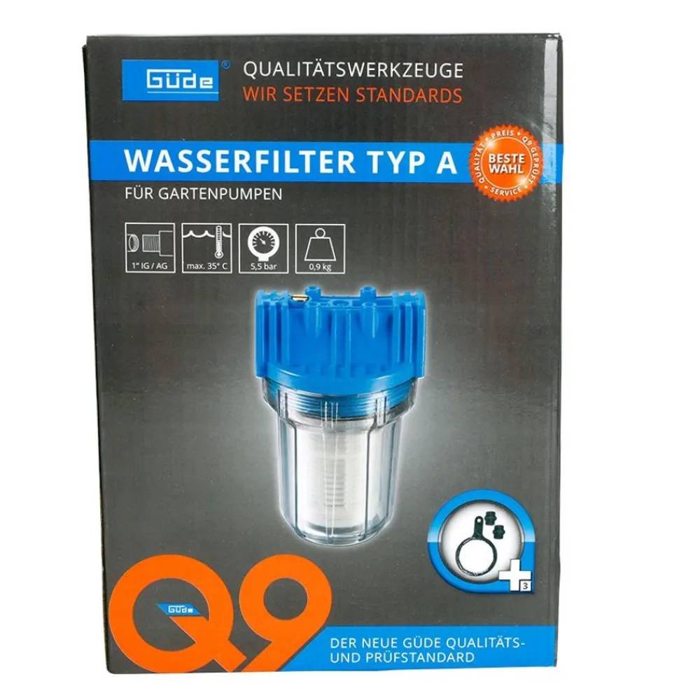 Güde Zubehör^Gude Wasserfilter Typ A Fur Gartenpumpe Mit Einsatz Kurz