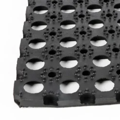 Pseudohersteller Haushaltshelfer^Gummi-Fusmatte 80X60Cm Schwarz
