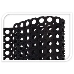 TP Haushaltshelfer^Gummi-Turmatte 120X80X1,2Cm Schwarz