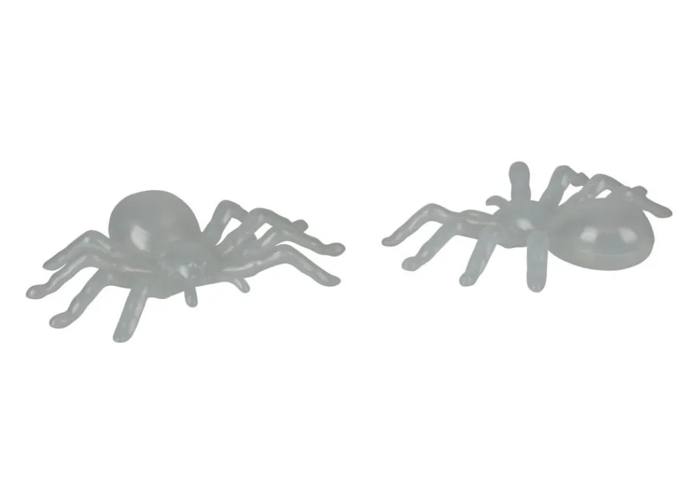 TP Gartenfiguren^Halloween Deko-Spinne Fluoreszierend 2Er-Set