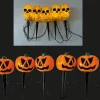 TP Leuchtdeko^Halloween Led-Gartenstecker Mit Timer 5 Leds Warmweis