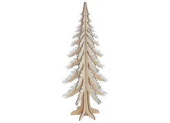 New Home Christmas Holzdeko^Holzdeko Tanne Mit Glitzer 45Cm