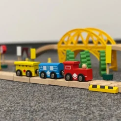 TP Spielzeug Für Drinnen^Holzeisenbahn-Spielset 60-Teilig