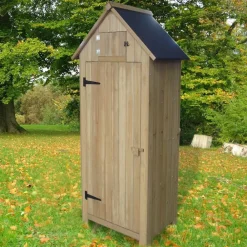 TP Gartenschränke^Holz-Gartenschrank 179Cm Natur