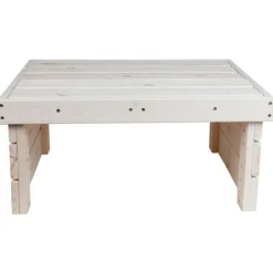 TP Gartentische^Holz-Gartentisch 70X32X59Cm White-Washed