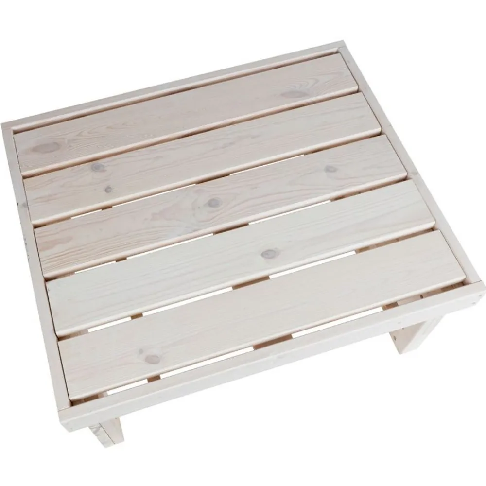TP Gartentische^Holz-Gartentisch 70X32X59Cm White-Washed