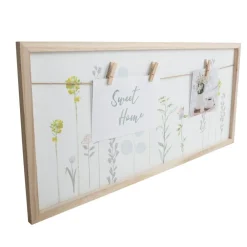 New Home Sonstige Innendeko^Holz-Memoboard Blumenprint