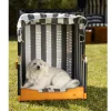 TP Strandkörbe^Hundestrandkorb Grau/Weis