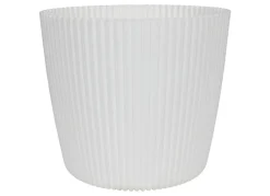 Prosperplast Pflanzkübel^Indoor-Ubertopf Milly Rillendesign 29Cm Weis