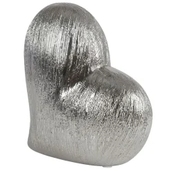 New Home Sonstige Innendeko^Keramik Deko-Herz 15X7X16Cm Silber