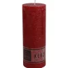 New Home Candlelight Stumpenkerzen^Kerze Rustikal 68X180Mm Bordeaux