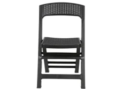 Ipae Progarden Gartenstühle^Klappstuhl Asso Rattanoptik Ca. 48X76X47Cm Anthrazit
