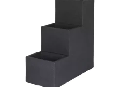 Jelenia Plast Pflanzkübel^Kubus Treppentopf 59X27Cm Anthrazit