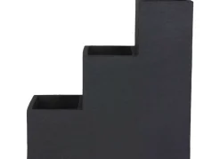 Jelenia Plast Pflanzkübel^Kubus Treppentopf 59X27Cm Anthrazit