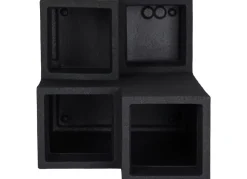 Jelenia Plast Pflanzkübel^Kubus Wendeltreppentopf 40X40Cm Anthrazit