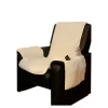 TP Textilien, Decken Und Kissen^Lammflor Sesselschoner Mit Armlehnen Und Taschen
