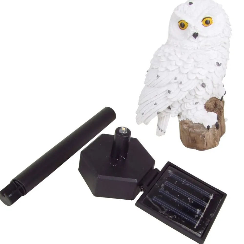 TP Leuchtdeko^Led Solar-Gartenfigur Eule