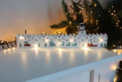 New Home Christmas Adventskalender^Led-Adventskalender Aus Holz Mit Timer 38X2X10Cm