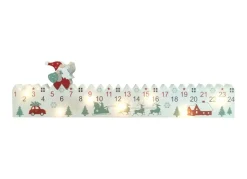 New Home Christmas Adventskalender^Led-Adventskalender Aus Holz Mit Timer 38X2X10Cm