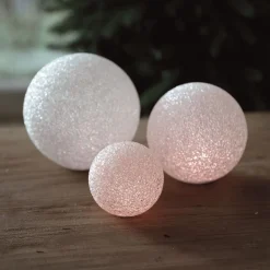 New Home Leuchtdeko^Led-Deko-Leuchtkugel 18Cm Warmweis