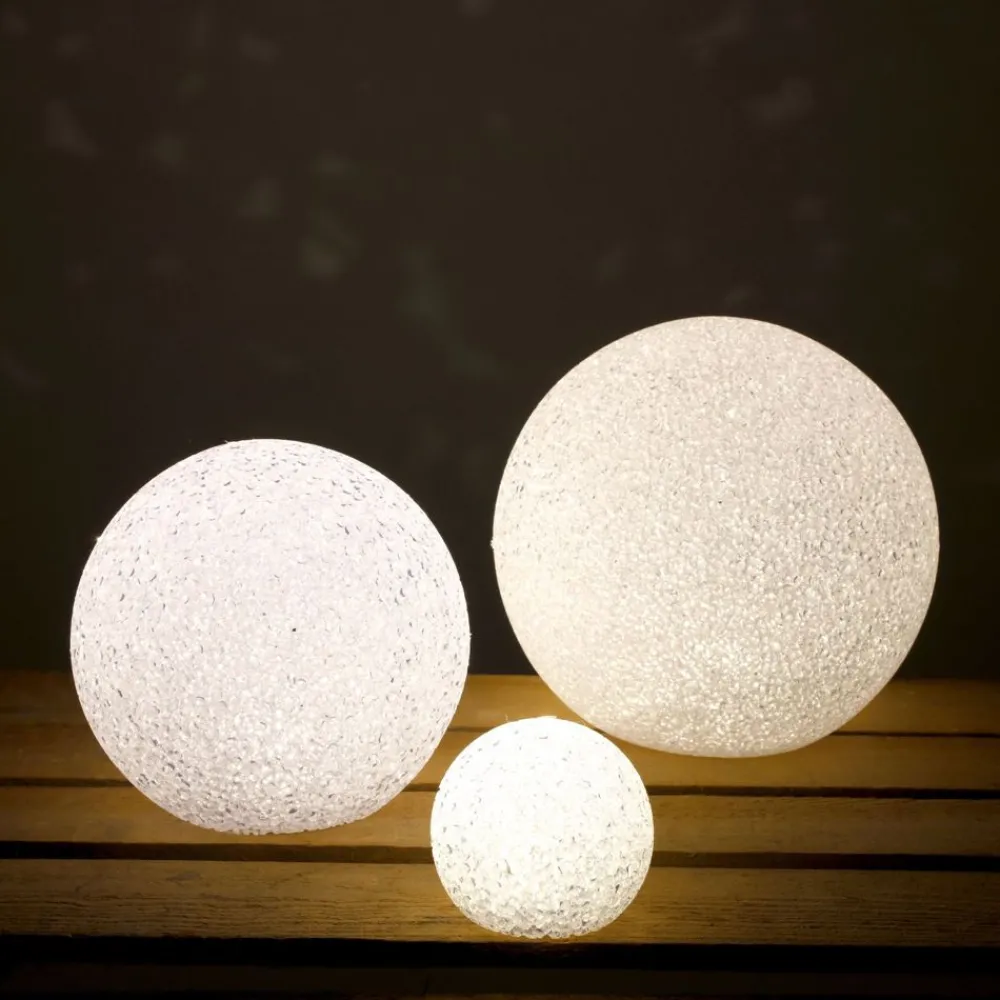 New Home Leuchtdeko^Led-Deko-Leuchtkugel 18Cm Warmweis