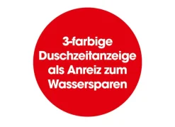 EASYmaxx Badutensilien^Led-Duschkopf Mit Duschzeit-Anzeige Ca. 27,5X12,5X6Cm