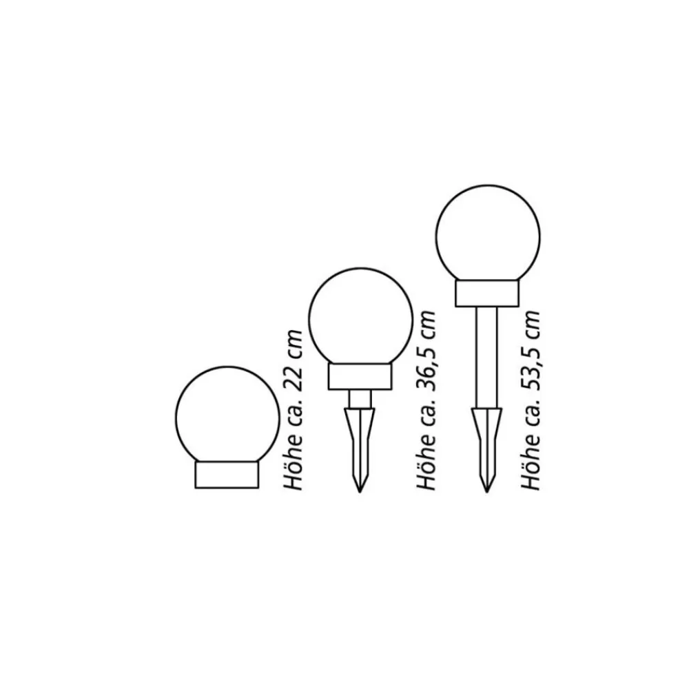 TP Leuchtdeko^Led-Solar-Kugelleuchte 20Cm