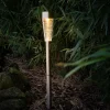TP Lampen Und Leuchten^Led-Solar-Wegeleuchte Aus Edelstahl Und Echtglas 79Cm Warmweis