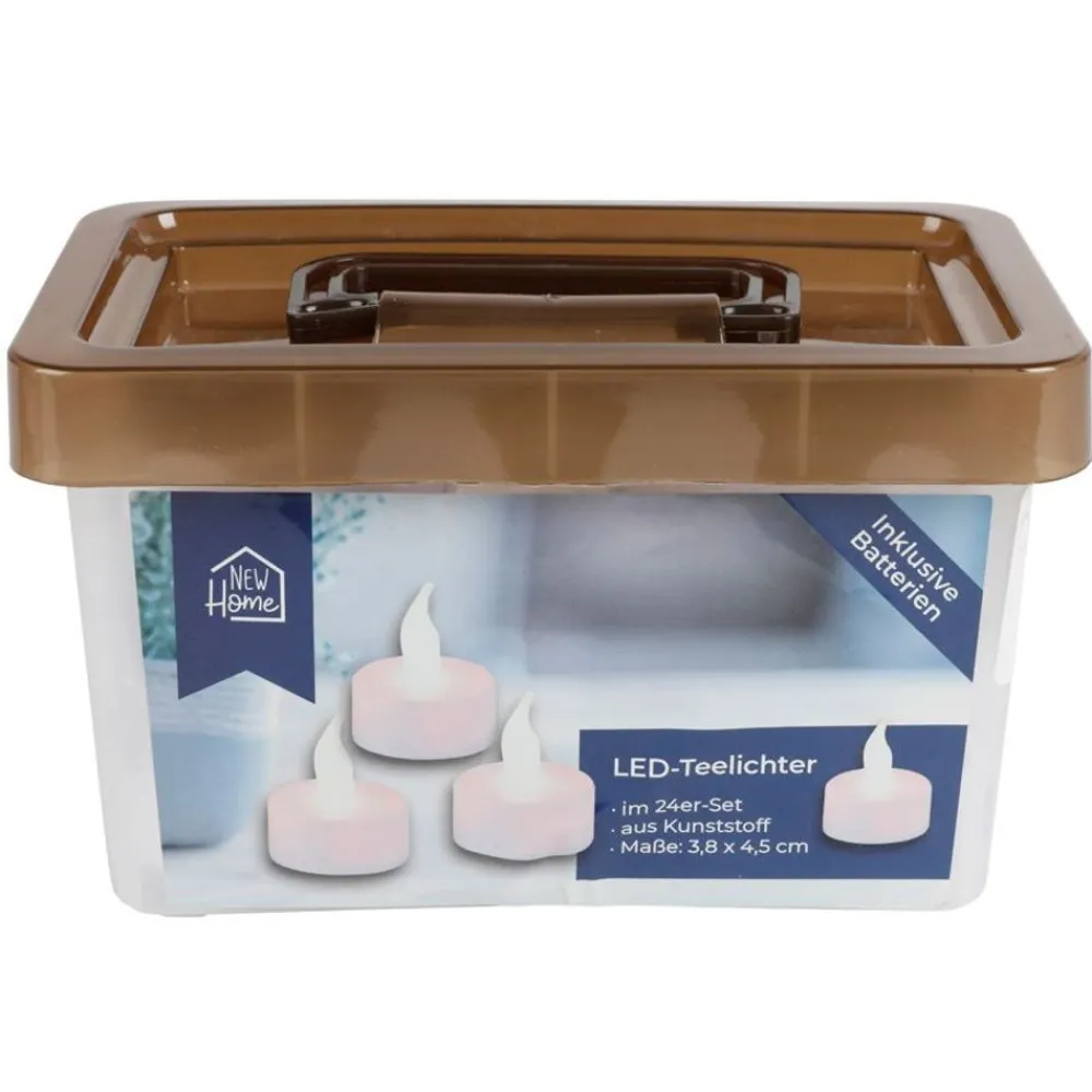 New Home Led-Kerzen^Led-Teelichter-Box 24Er-Set