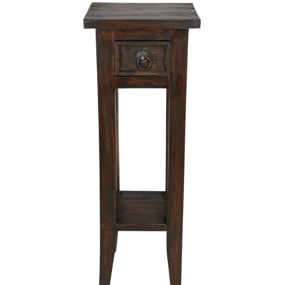 TP Beistelltische^Mahagoni-Beistelltisch Antik-Braun